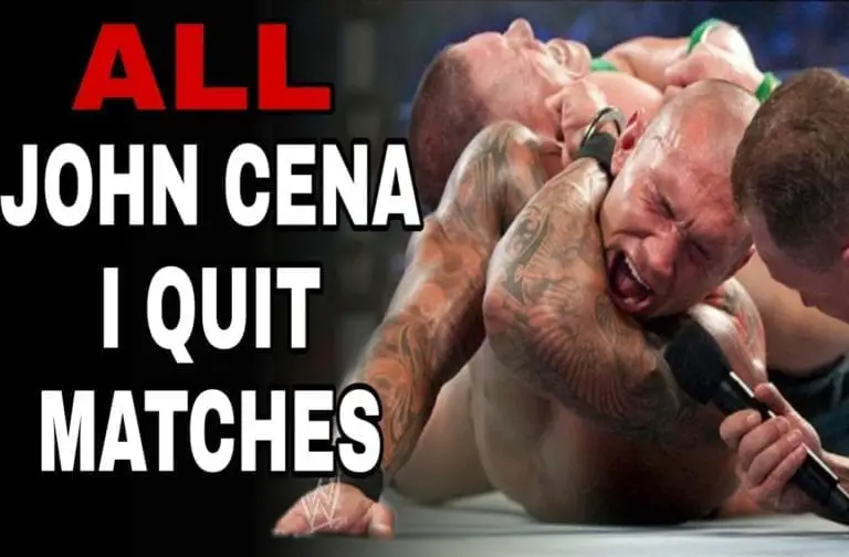 List Of John Cena “I QUIT” Matches in WWE