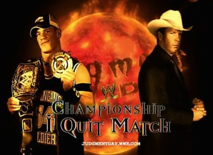 john cena vs jbl i quit match judgmentday 2005