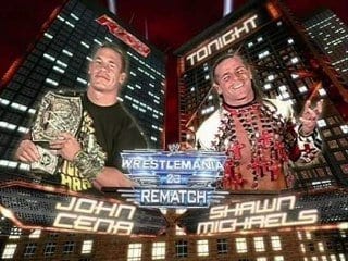John Cena vs Shawn Michaels monday night raw 2007