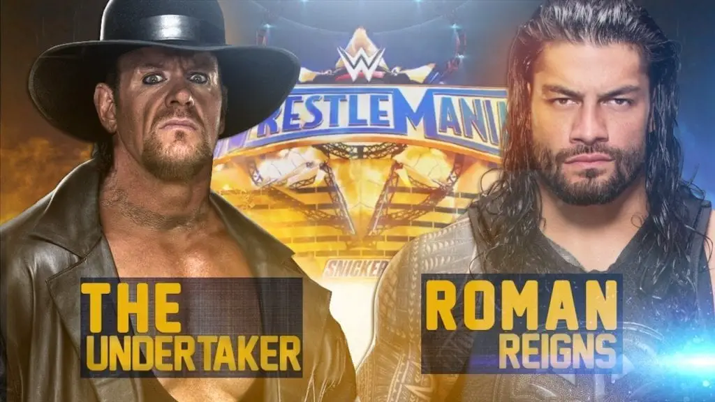 Roman Reigns vs Undertaker Wreslemania 33