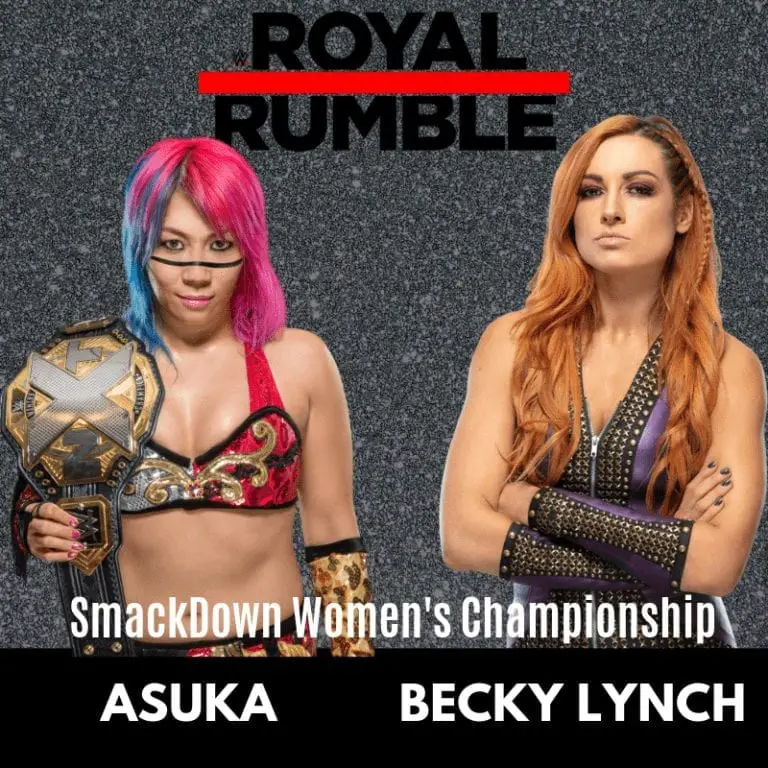 Asuka vs Becky Lynch for SmackDown Women’s Title at Royal Rumble 2019