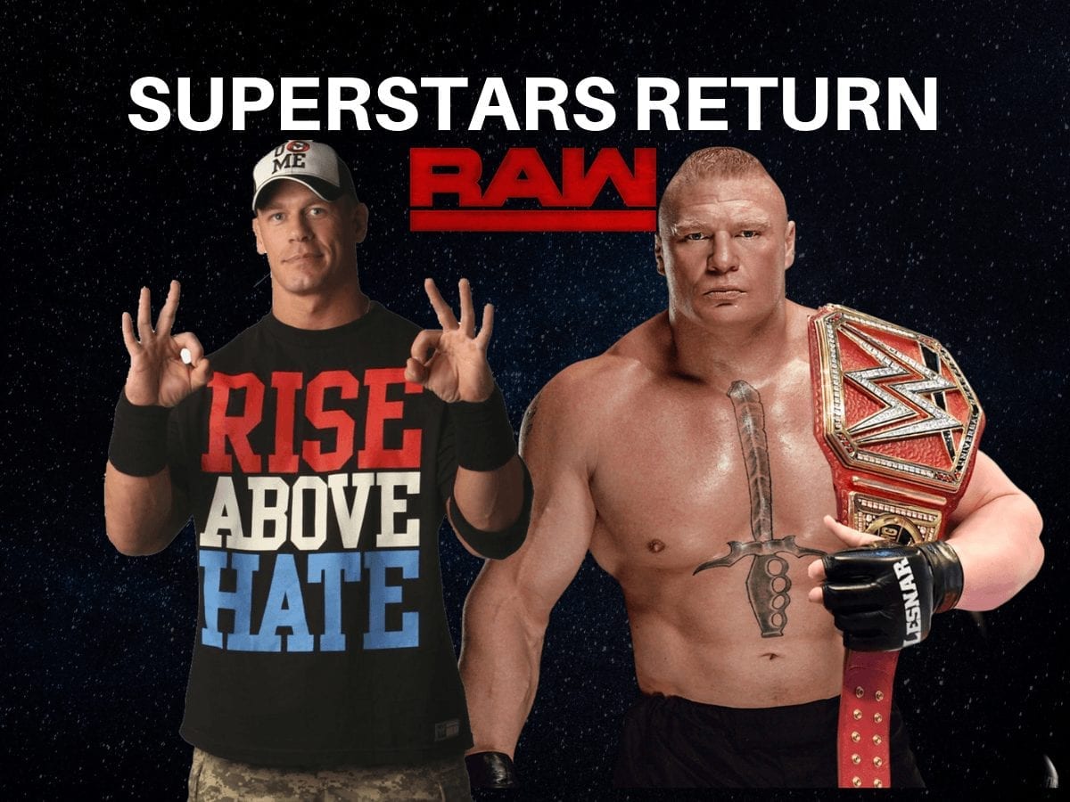 Superstars Return for First Episode of RAW in 2019