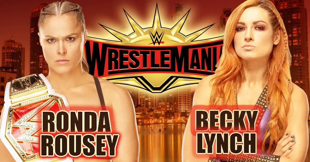 becky lynch vs ronda rousey wrestlemania 35