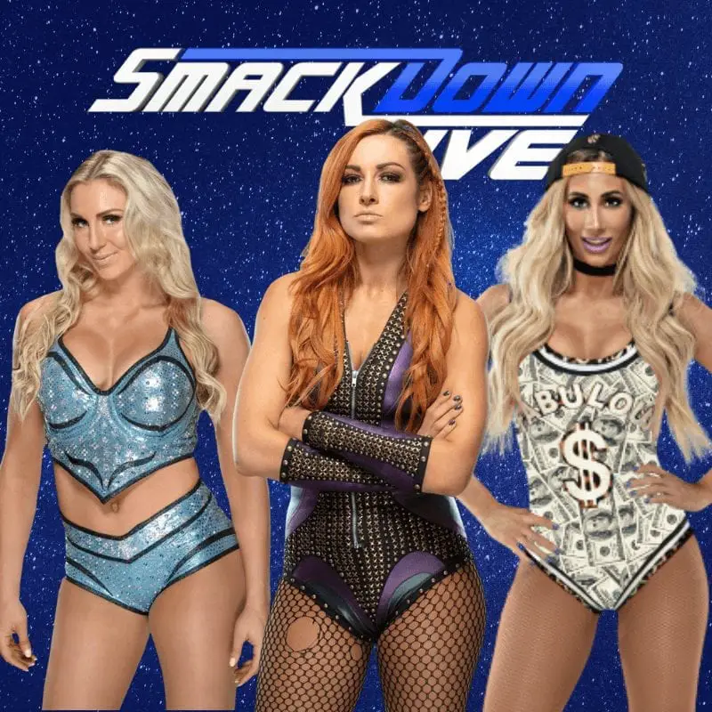 Becky Lynch vs Charlotte Flair vs Carmella