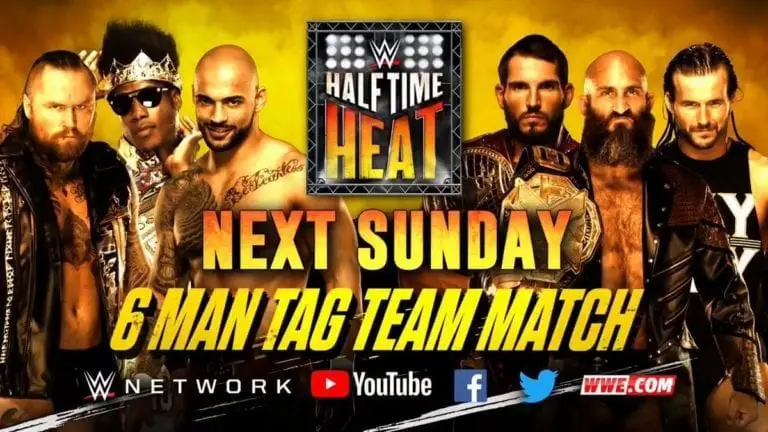 Dream, Black and Ricochet wins the Halftime Heat match