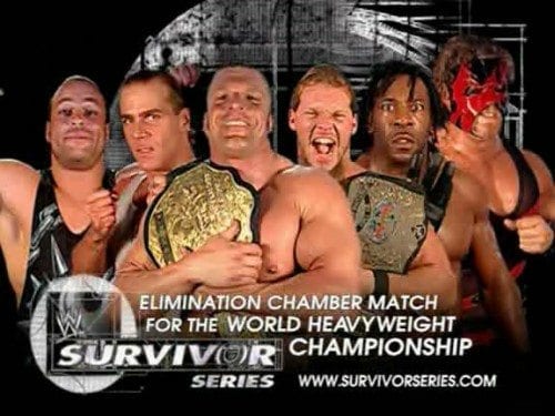 First Elimination Chamber Match in Survivor Series 2002
