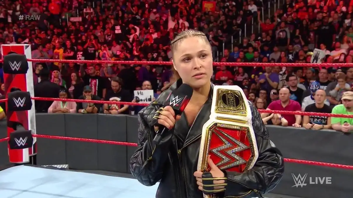 ronda rousey relinquishes title