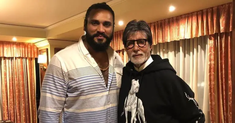 Saurav Gurjar with Amitabh Bachchan