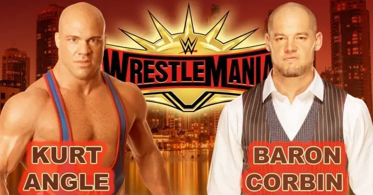 Kurt Angle announces Baron Corbin as his WrestleMania opponent