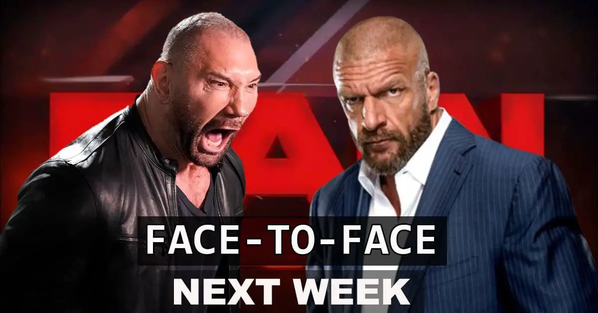 Triple H comes face-to-face with Batista
