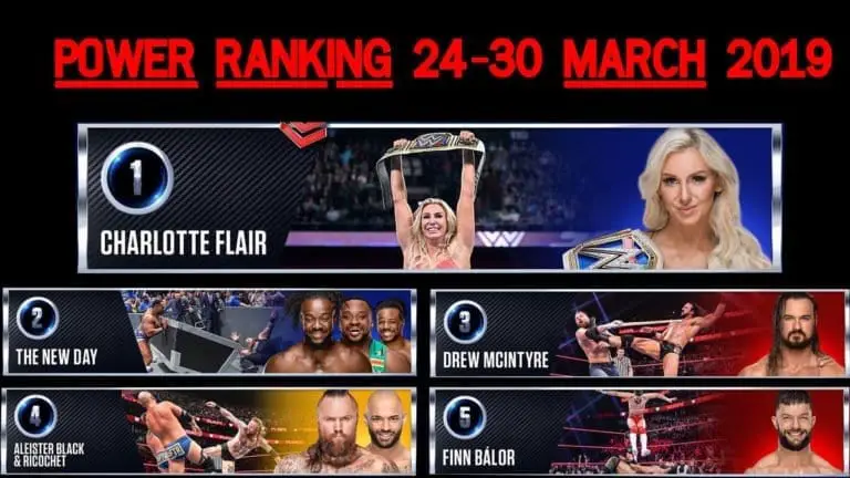 WWE Power Rankings: 24-30 March 2019