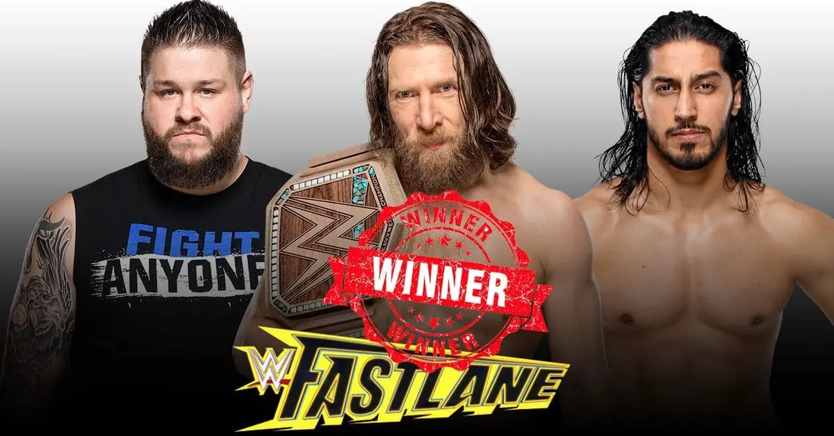 Daniel Bryan vs Kavin Owen vs Mustafa ali WWE Championship Fastlane 2019