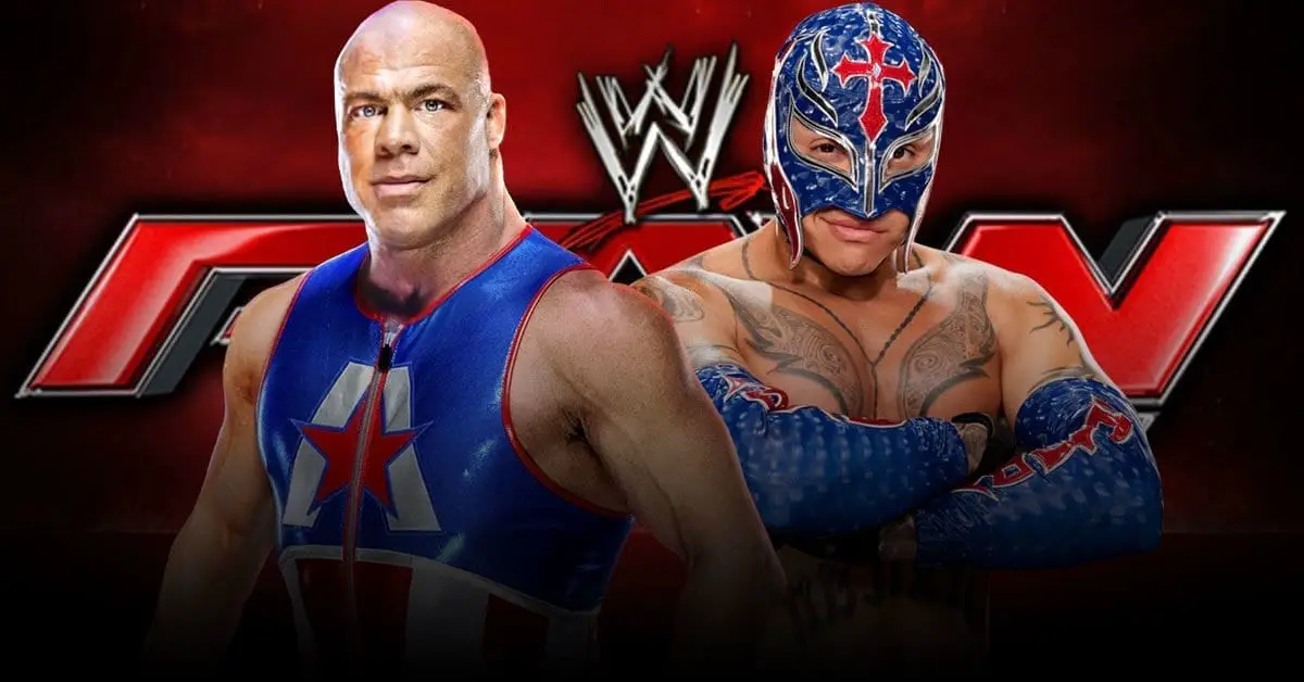 Kurt Angle vs Rey Mysterio RAW 