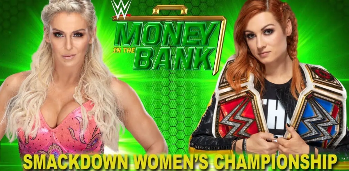 Becky Lynch vs Charlotte Flair Money In The Bank 2019, Becky Lynch vs Charlotte Flair SmackDown Women's Championship, Money in the bank 2019, Money in the bank 2019 match card