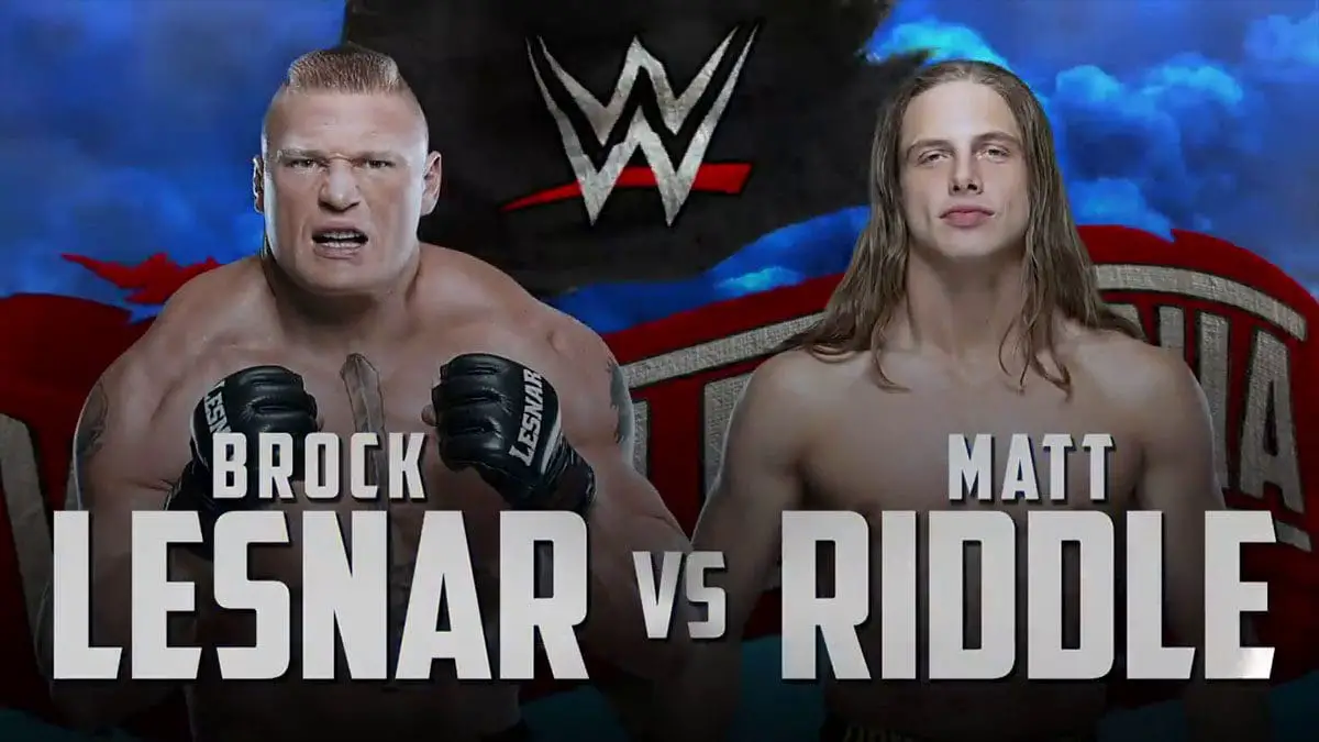 Brock Lesnar vs Matt Riddle WrestleMania 36, WrestleMania 36 Matches,