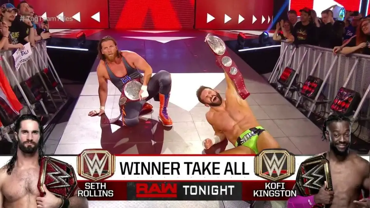 Curt Hawkins and Zack Rider Defeat The Revival on Monday night Raw 8 april 2019, Curt Hawkins retains raw tag team championship at 4/8/2019, Cirt Hawkins and Zack Rider won tag team championship