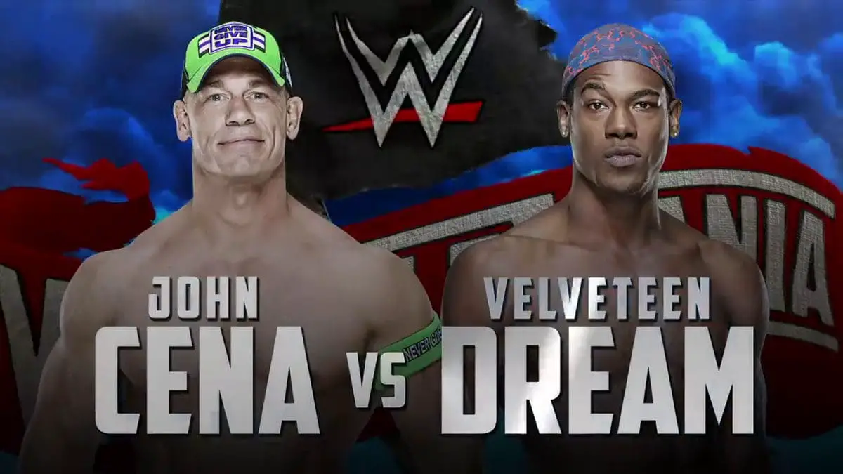 John Cena vs Velveteen Dream WrestleMania 36, WrestleMania 36 Matches,