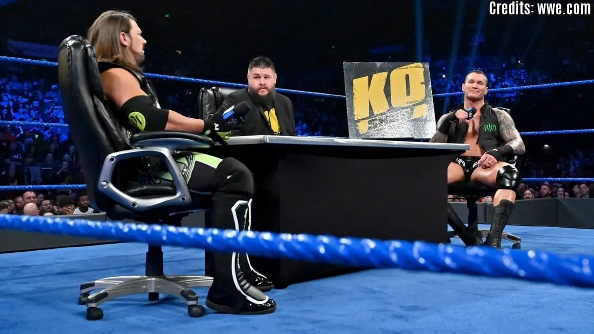 Kevin Owens Show with Randy Orton and AJ Styles