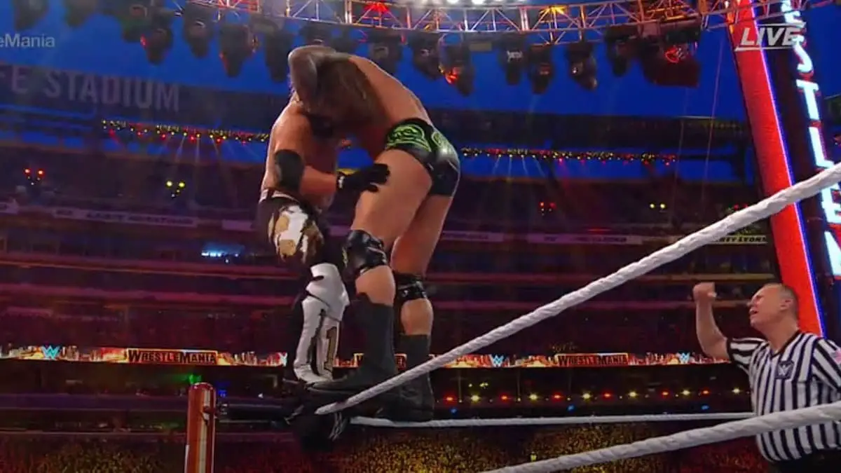 AJ Styles WrestleMania Injury