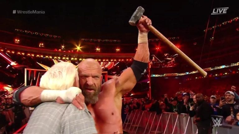 Triple H Defeats Batista at WWE WrestleMania 35