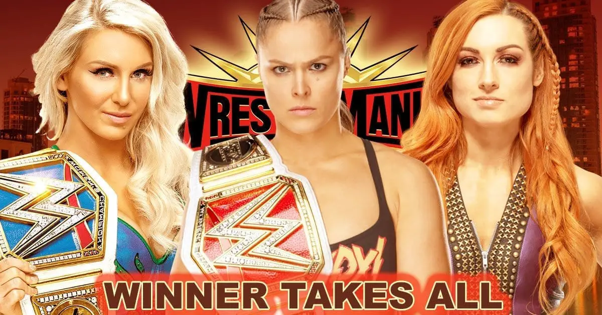 Women Championship WINNER TAKES ALL, WresleMania 35 Main Event Match, 