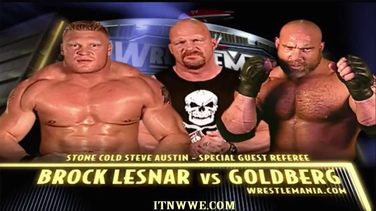 Brock Lesnar VS Goldberg Wrestlemania 2004, Wrestlemania 2004 match card