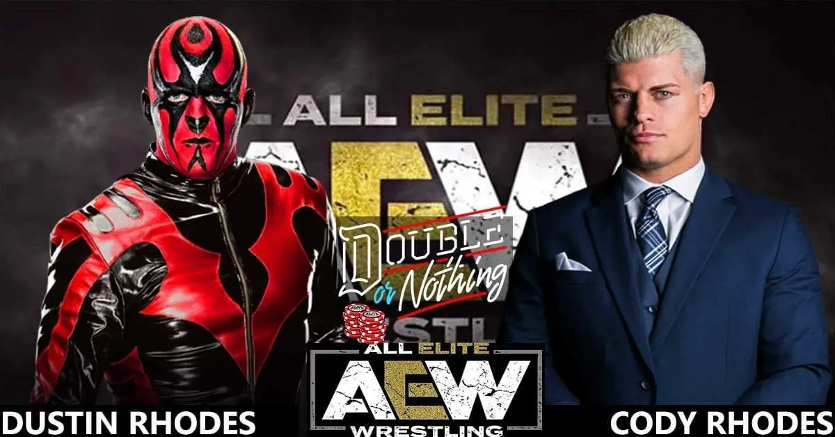 Dustin Rhodes vs Cody Rhodes AEW Double or Nothing, Goldust AEW Double or Nothing, Cody Rhodes vs Dustin Rhodes,