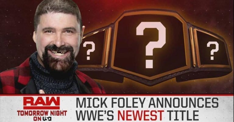 Mick Foley to announce new championship on RAW tonight