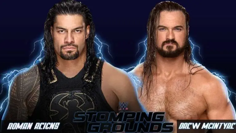 Roman Reigns to face Drew McIntyre at Stomping Grounds