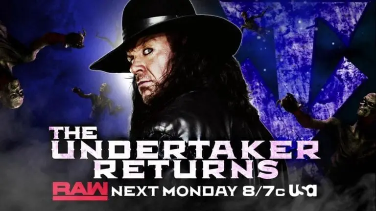 Undertaker to Return on RAW next week