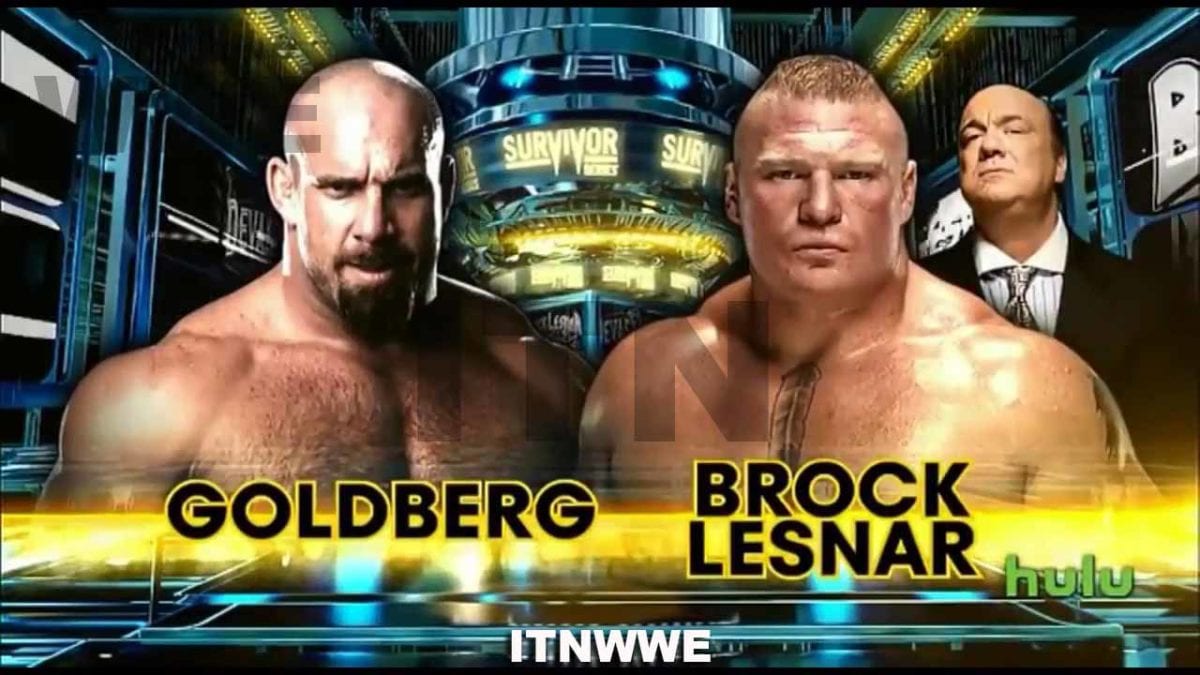 Brock Lesnar vs Goldberg Survivor Series 2016, Brock Lesnar vs Goldberg