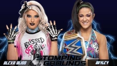 Bayley vs Alexa Bliss WWE Stomping Grounds 2019, Bayley vs Alexa Bliss SmackDown Womens Championship Stomping Grounds 2019