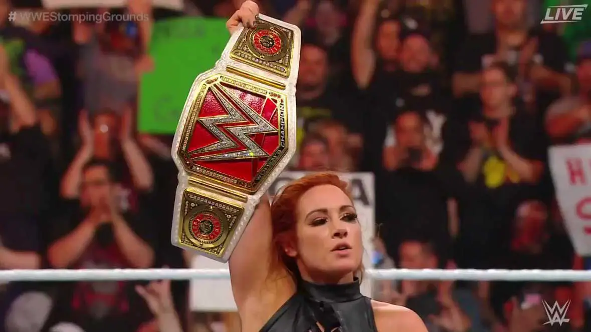Becky Lynch at Stomping Grounds 2019
