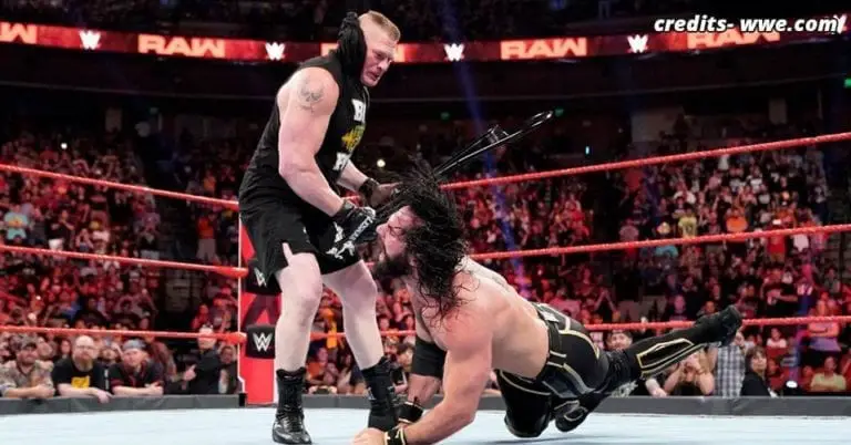 Brock Lesnar Demolishes Seth Rollins on RAW