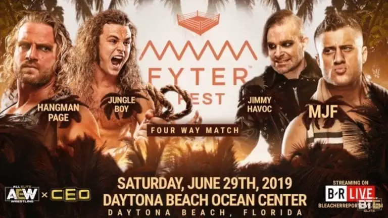 Adam Page in a Fatal 4-Way Match at AEW Fyter Fest 2019