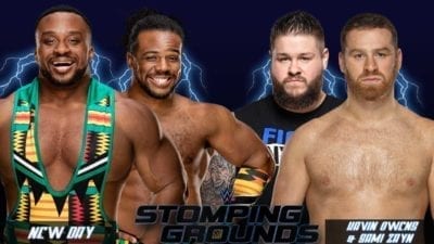 New Day vs Kavin Owens & Sami Zayn Stomping Grounds 2019