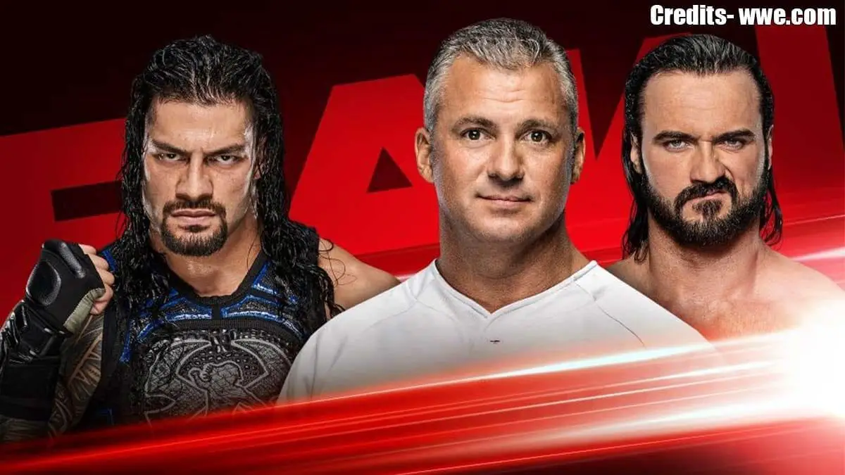 Roman Reigns vs Drew McIntyre & Shane McMahon RAW 24 June 2019 