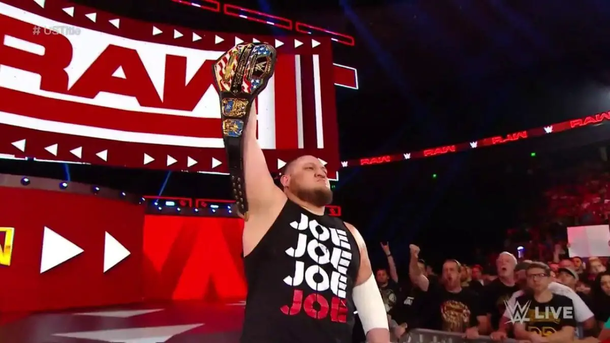 Samoa Joe United States Championship RAW 3 June 2019