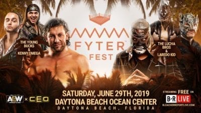 Young Bucks and Kenny Omega vs Lucha Bros and Loredo Kid Fyter Fest
