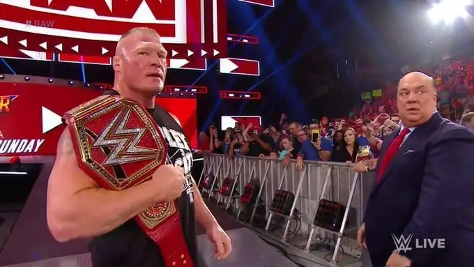Brock Lesnar returned RAW 29 July 2019