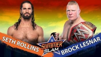 Brock Lesnar vs Seth Rollins Universal Championship SummerSlam 2019