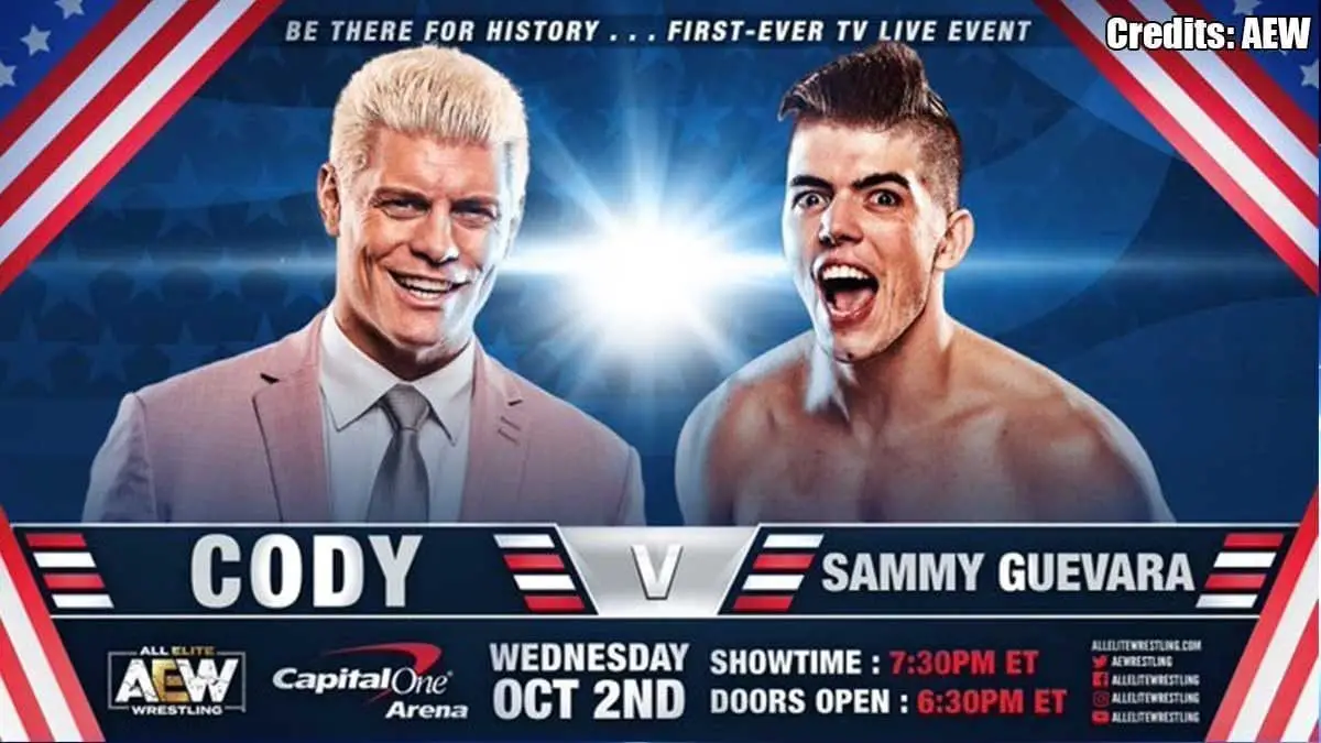 Cody Rhodes vs Sammy Guevara AEW TV Show Debut Match
