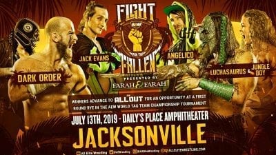 Dark Order vs Luchasaurus & Jungle Boy vs Anglico & Jack Evans Fight for the Fallen 2019