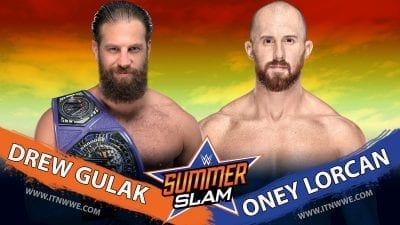 Drew Gulak vs Oney Lorcan Cruiserweight Championship SummerSlam 2019
