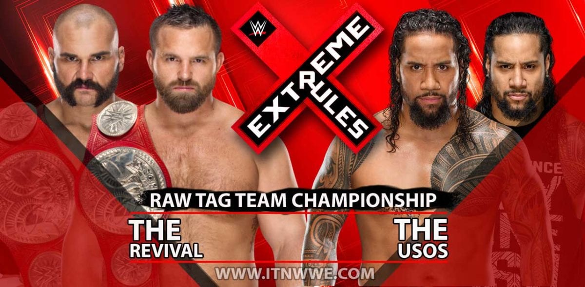 The Revival vs The Usos Raw Tag Team Championship Extreme Rules 2019