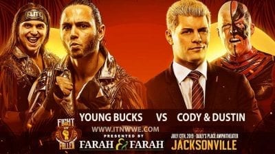 The Young Bucks vs Cody & Dustin Rhodes AEW Fight for the Fallen 2019