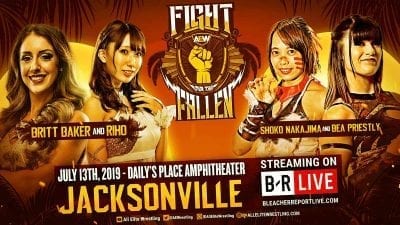 Riho & Britt Baker vs Bea Priestley & Shoko Nakajima Fight for the Fallen 2019