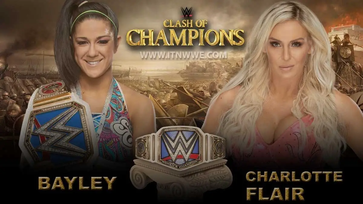 Bayley vs Charlotte Flair WWE Smackdown Women's Championship WWE Clash of Champion 2019
