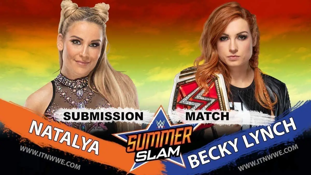 Natalya vs Becky Lynch Raw Women's Championship SummerSlam 2019