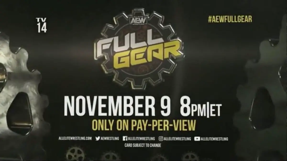 AEW Full Gear 2019 PPV Poster